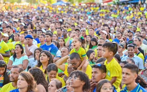 Brasil estreia com vitória na Copa do Mundo e agita Arena Massayó