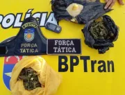 Dupla é presa com maconha e cocaína na Av. Fernandes Lima