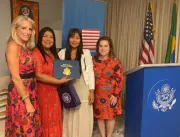 Secretária Maria Silva recebe Mulheres Brasileiras que Fazem a Diferença