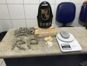 Polícia prende suspeito com 1,5 kg de maconha em R
