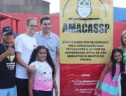 Associação de moradores com apoio do Kelmann e da deputada Flávia inauguram arena de esporte no Prado.