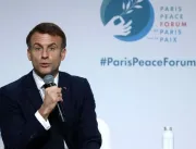 Macron faz apelo para Israel parar de matar mulheres e bebês em Gaza