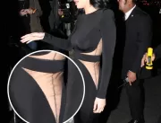 Kylie Jenner usa transparência e levanta dúvida so