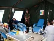 Exército monta tendas de hidratação em três UAIs 
