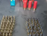Cinco são presos e mais de 250 munições apreendida