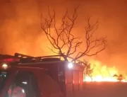 Grande incêndio atinge vegetação nas dependências 