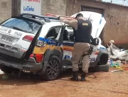 Policiais militares ficam feridos durante persegui