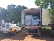 Polícia Militar recupera caminhão carregado com 16