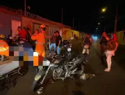 Motociclistas ficam feridos após acidente em Aragu