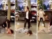 
Vídeo chocante mostra homem traído espancando esp