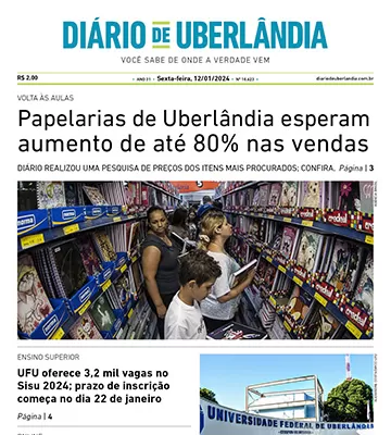 Diário de Uberlândia - Sexta-Feira - (12/01/2024)
