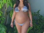 Kim Kardashian reclama da reta final de sua segund