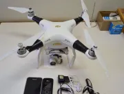 Agente abate drone no Pimenta da Veiga