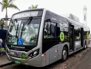 Empresa testa ônibus urbano 100% elétrico