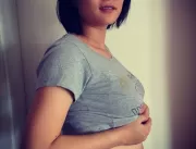 Jiang, do MasterChef, mostra barriguinha de grávid
