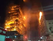 Prédio desaba durante incêndio no centro de São Pa