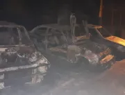 Oito carros são incendiados em Uberlândia 