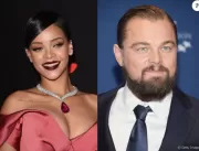 Rihanna e Leonardo DiCaprio são vistos se agarrand