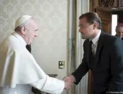 Leonardo Dicaprio se encontra com Papa Francisco n