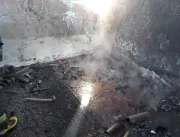 Casa pega fogo no bairro Dona Zulmira em Uberlândi