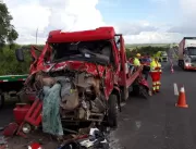 ​Caminhoneiro morre em grave acidente na BR-050 en