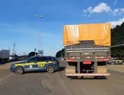 PRF de Uberlândia recupera carreta roubada no esta