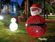 Parque do Sabiá recebe decoração natalina 