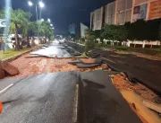 Enchente na Rondon Pacheco e clube e hospital alag