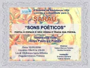 Nesta quinta-feira, UFU realiza o sarau de poesias