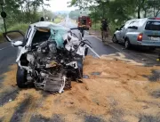 Homem morre após bater de frente com caminhão na B