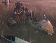 Piloto fica ferido após queda de aeronave ultralev