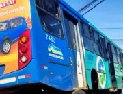 Ônibus coletivo quebra eixo de rodas durante viage