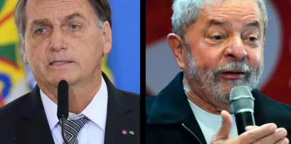 Diferença entre Bolsonaro e Lula, em Uberlândia, f