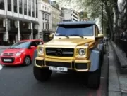 
Bilionário recebe multa em carros de ouro que est