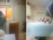 
Vídeo: funcionária de hotel é flagrada urinando e