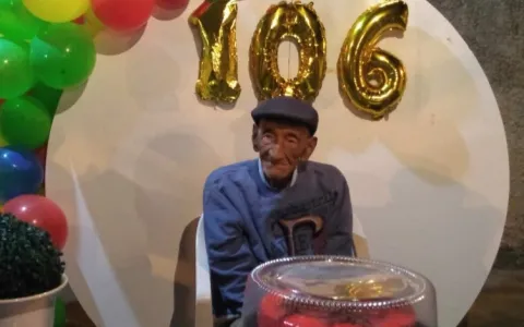 ​Seu Norberto faz 106 anos em Itarana