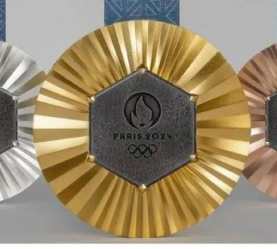 Medalhas dos Paralímpicos de Paris terão pedaços d