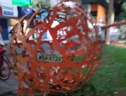 Motorista embriagado danifica monumento no centro de Colatina