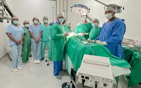 Cirurgia inovadora no Hospital Macrorregional Tomá