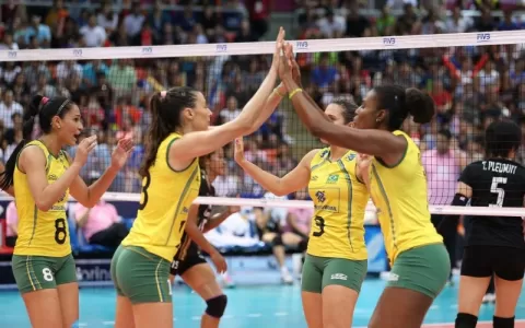 Brasil vence mais uma no Grand Prix de vôlei