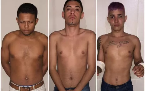 Três homens são presos suspeitos de assalto em Cur