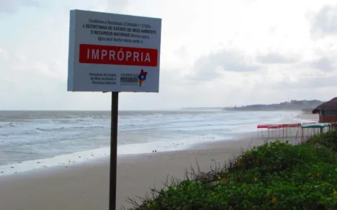 Laudo realizado pelo Sema aponta que praias de São Luís estão impróprias para banho.
