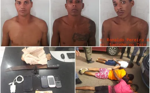 Três homens são presos em flagrantes após arremessarem pacotes com celulares para dentro de Pedrinhas, em São Luís.