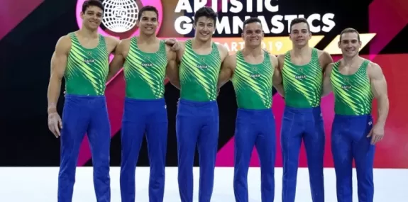 Equipe masculina de ginástica garante vaga olímpic