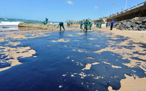 Manchas de óleo voltam a aparecer no litoral do Ce