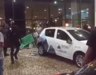Veículo de segurança atinge pedestres em frente ao Rio Anil Shopping