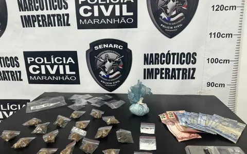 Polícia Civil do Maranhão prende mulher em flagrante por tráfico de drogas em Imperatriz