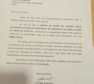 Hospital Dr. Genésio Rêgo deve ganhar ambulância nova no seu aniversário de 50 anos 