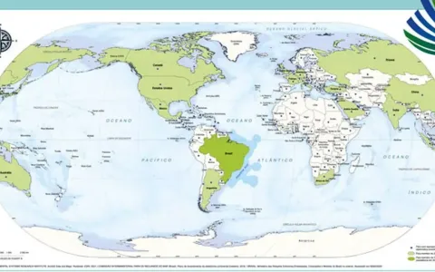 IBGE inicia venda do mapa-múndi com o Brasil no ce