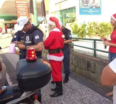 Papai Noel é multado no interior de SC 